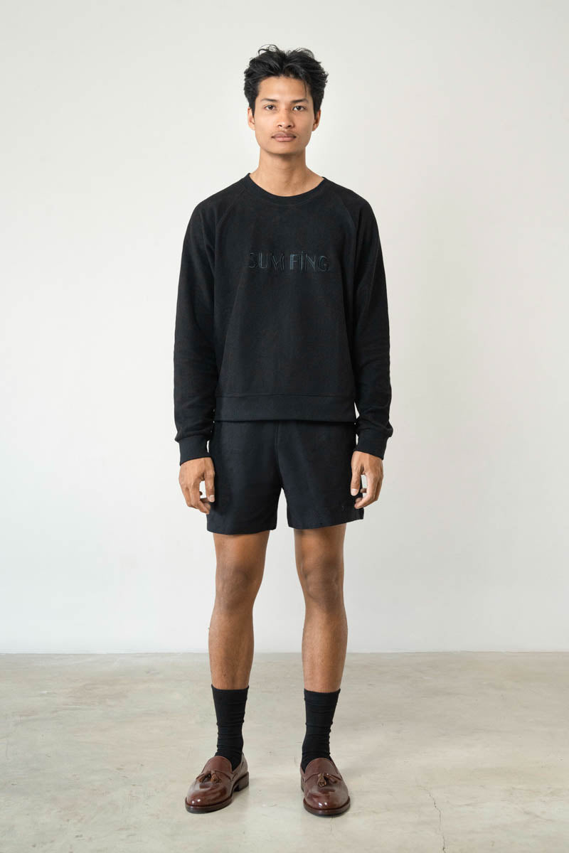 Koji Bamboo Fleece Sweater Black